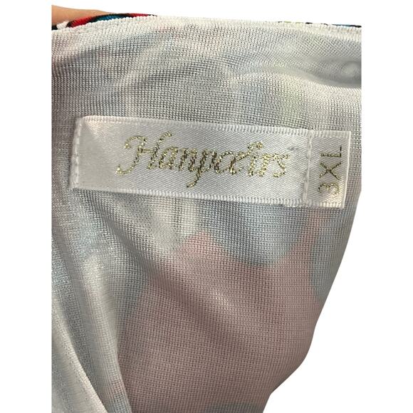 Hanpceirs Women's Black/Multicolored Geometric Print Fit & Flare Dress Size 3XL - Picture 8 of 8